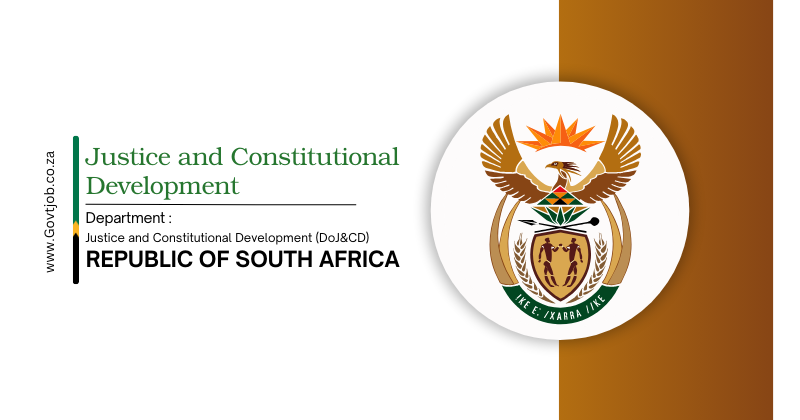 Department of Justice and Constitutional Development Vacancies